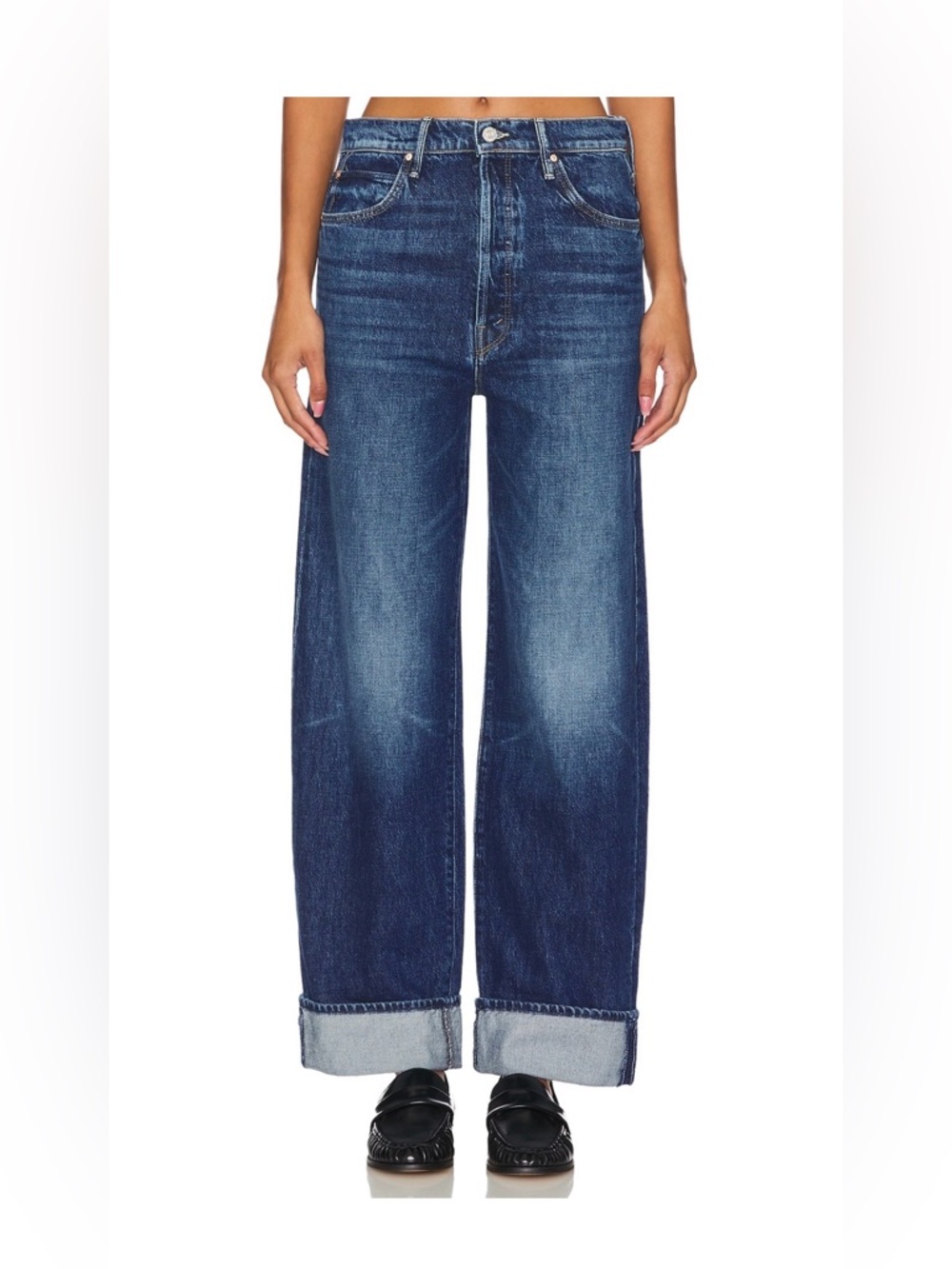 Mother The Spitfire Nerdy Cuff Jeans in Did You Bring
Me Anything? 26